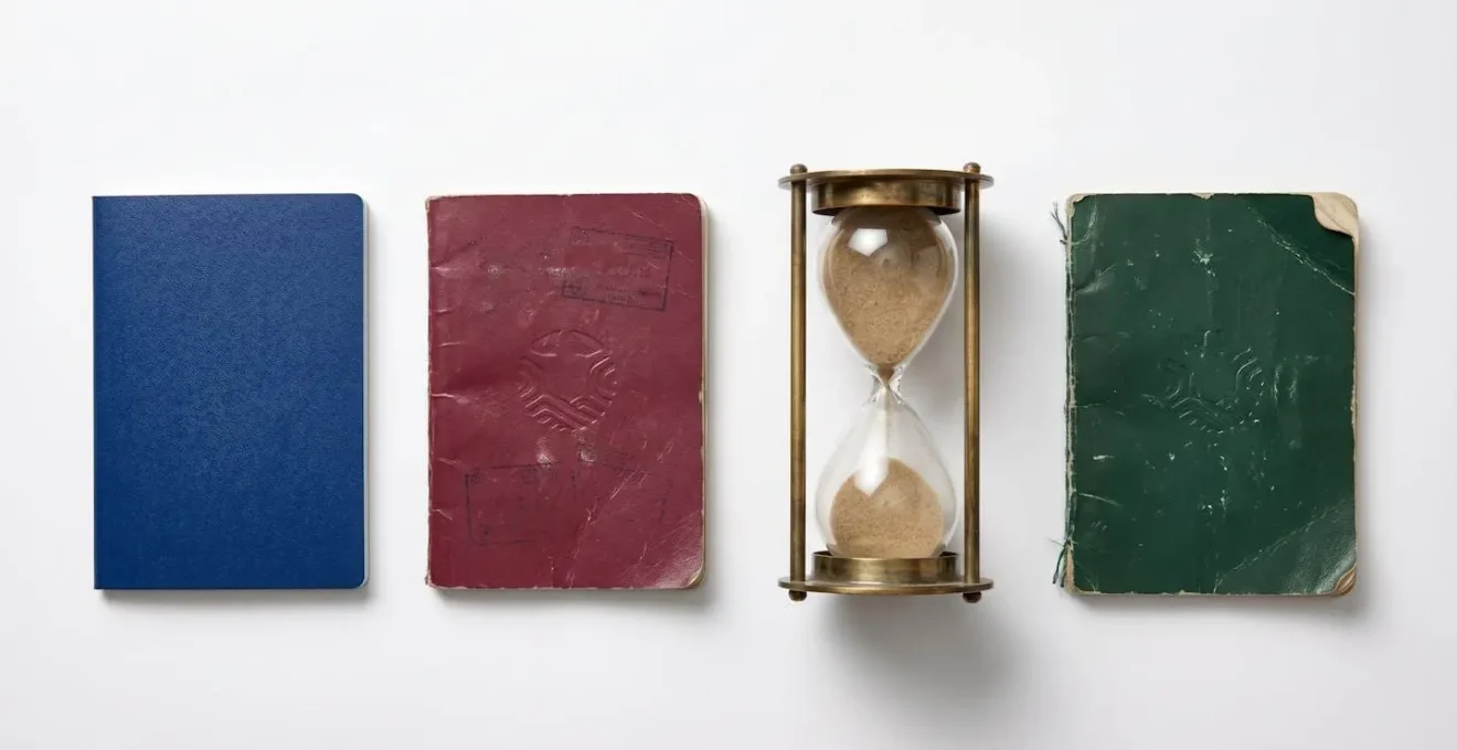 Visual flowchart showing passport renewal timing decision process