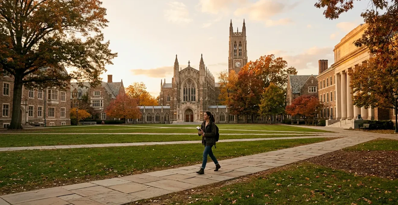 First year university student balancing academic workload in American college campus setting